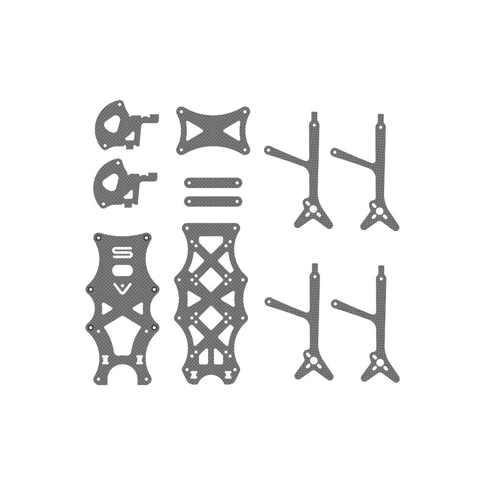 iFlight AOS 3.5 O3 FPV Replacement Part for middle plate/top plate/bottom plate/1pc arm/1pair side plates/arm pad/antenna mount