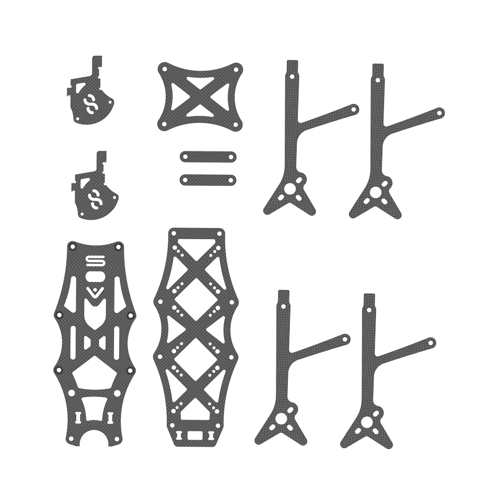 iFlight AOS 5 O3 FPV Frame Replacement Parts for middle plate/top plate/bottom plate/1pc arm/1pair camera side plates