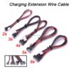 Charging Extension Wire Cable - 5pcs/lot JST-XH Li-Po Battery Balance Charging Extension Wire Cable 20cm 22AWG 2S 3S 4S 5S 6S For RC Lipo FPV Drone — изображение 3