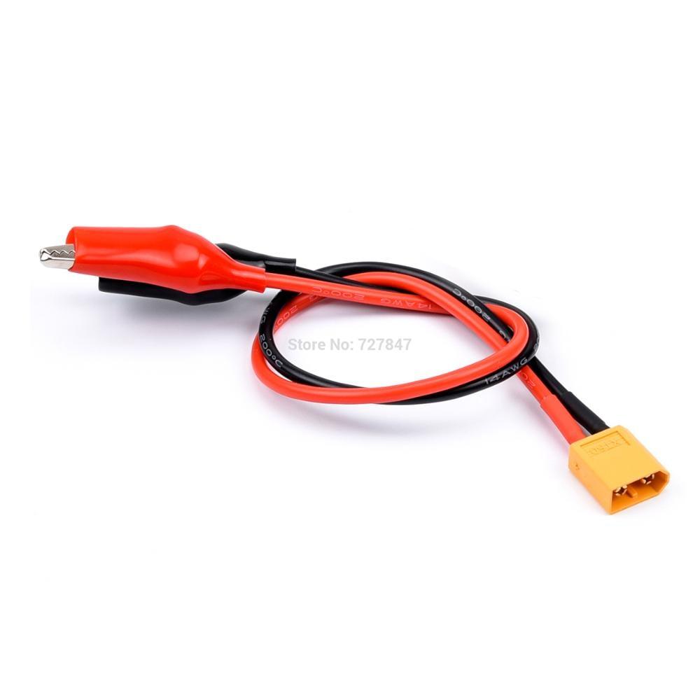 FPV Drone Charger Cable - Universal Charger Cable XT60 Male / Female to Crocodile Clip Conector Plug 14Awg Wire Cable - Image 3