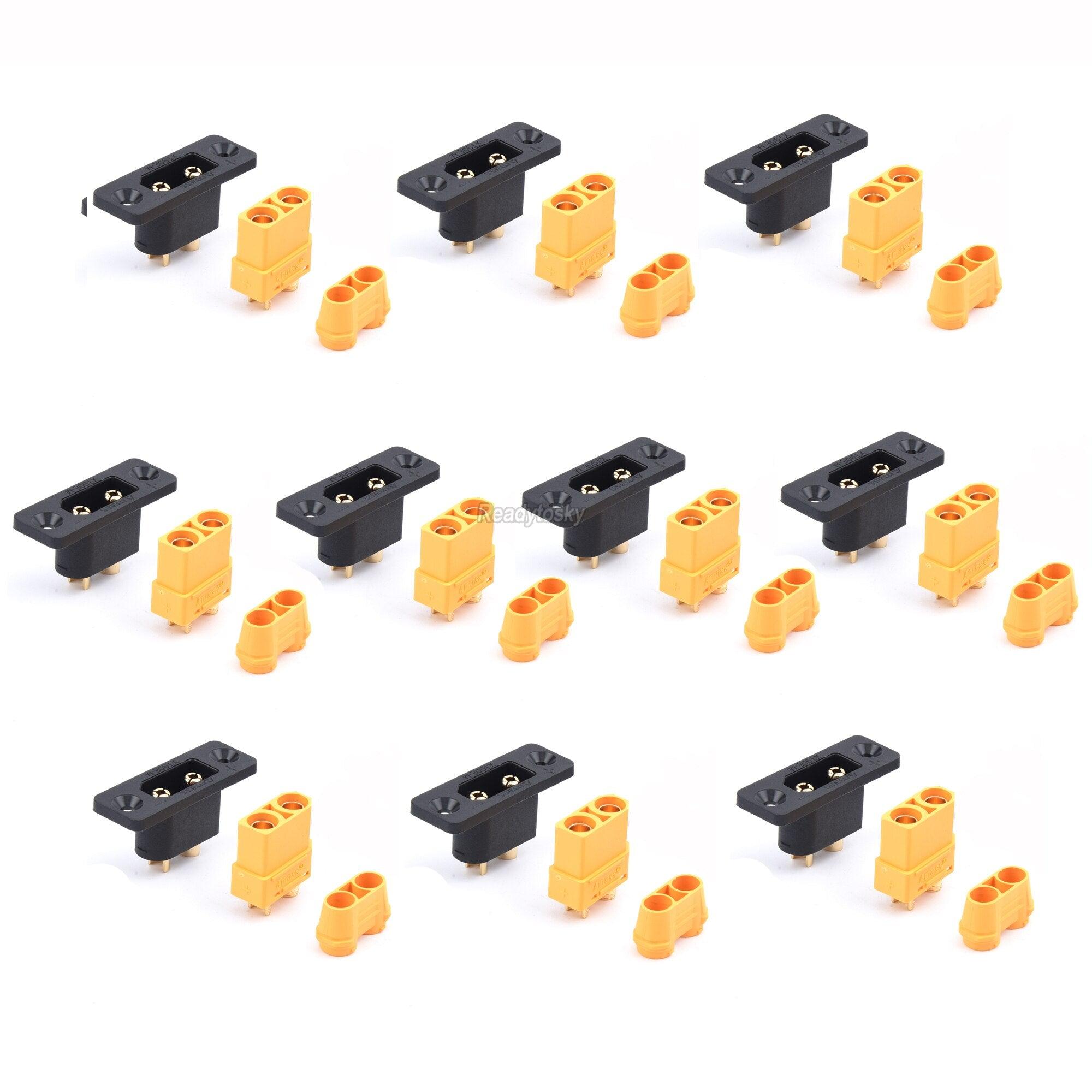 Amass XT90E-M XT90E Male & XT90 XT90H XT90 Female Battery Connector Plug Gold-plated Connector DIY for RC Aircraft Drone Parts - Image 8