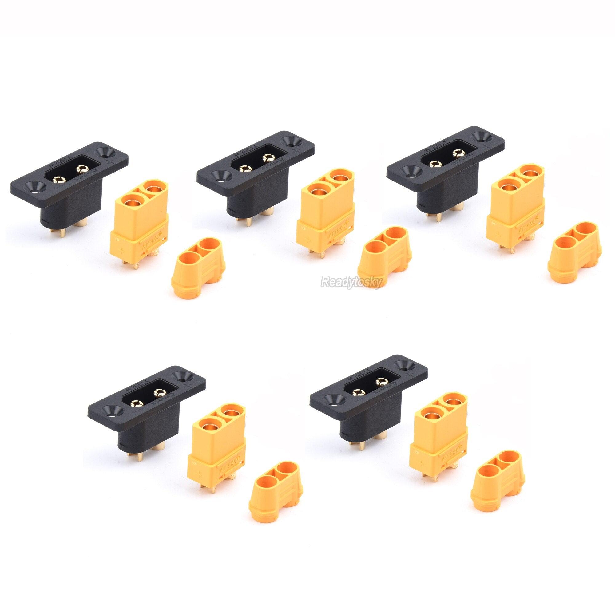 Amass XT90E-M XT90E Male & XT90 XT90H XT90 Female Battery Connector Plug Gold-plated Connector DIY for RC Aircraft Drone Parts - Image 4