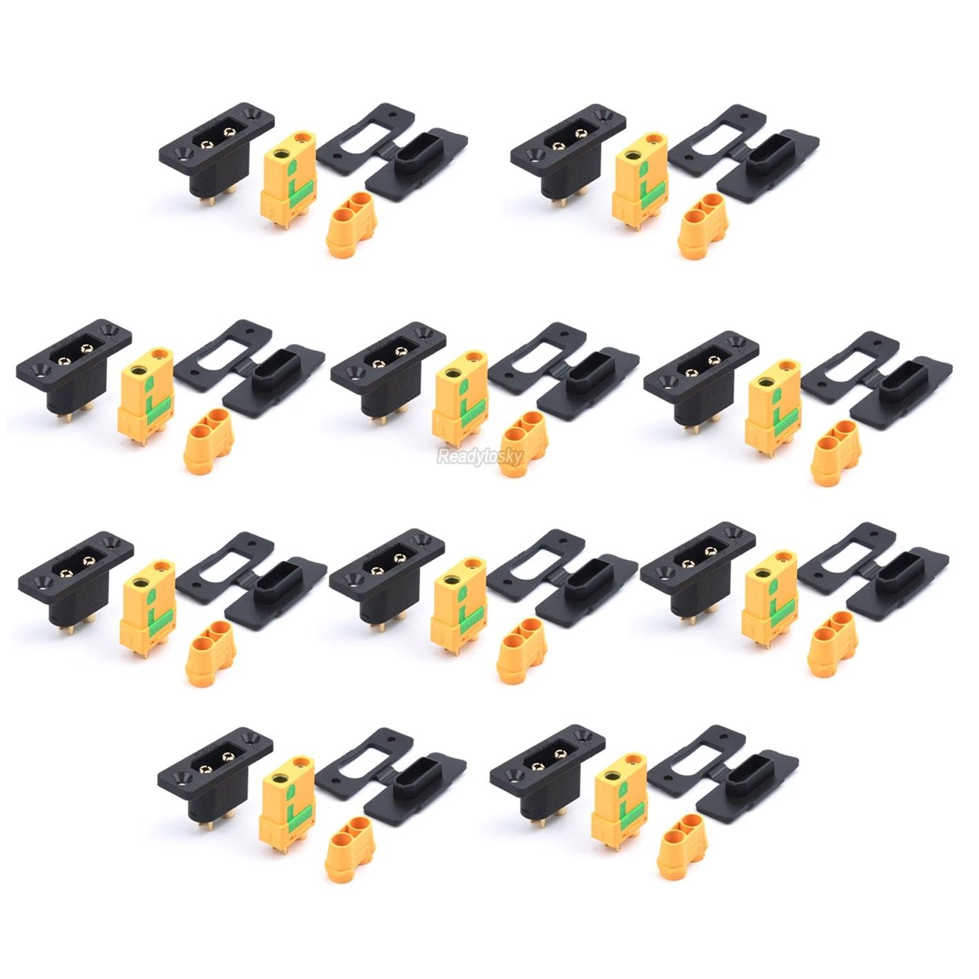 Amass XT90E-M XT90E Male & XT90 XT90H XT90 Female Battery Connector Plug Gold-plated Connector DIY for RC Aircraft Drone Parts