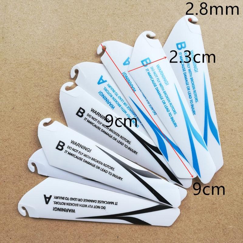 4pcs AB 9CM spare blades Fans Props for r/c mini helicopter rotor rc CH002 CH023  Drone Copter Toys Spare Parts Accessories - Image 23