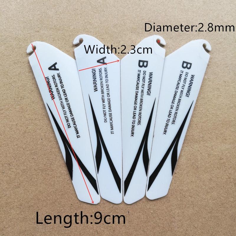 4pcs AB 9CM spare blades Fans Props for r/c mini helicopter rotor rc CH002 CH023  Drone Copter Toys Spare Parts Accessories - Image 22