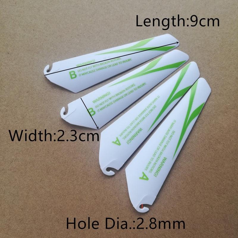 4pcs AB 9CM spare blades Fans Props for r/c mini helicopter rotor rc CH002 CH023  Drone Copter Toys Spare Parts Accessories - Image 19