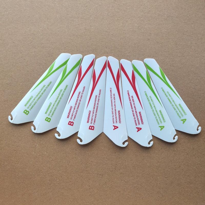 4pcs AB 9CM spare blades Fans Props for r/c mini helicopter rotor rc CH002 CH023  Drone Copter Toys Spare Parts Accessories - Image 8