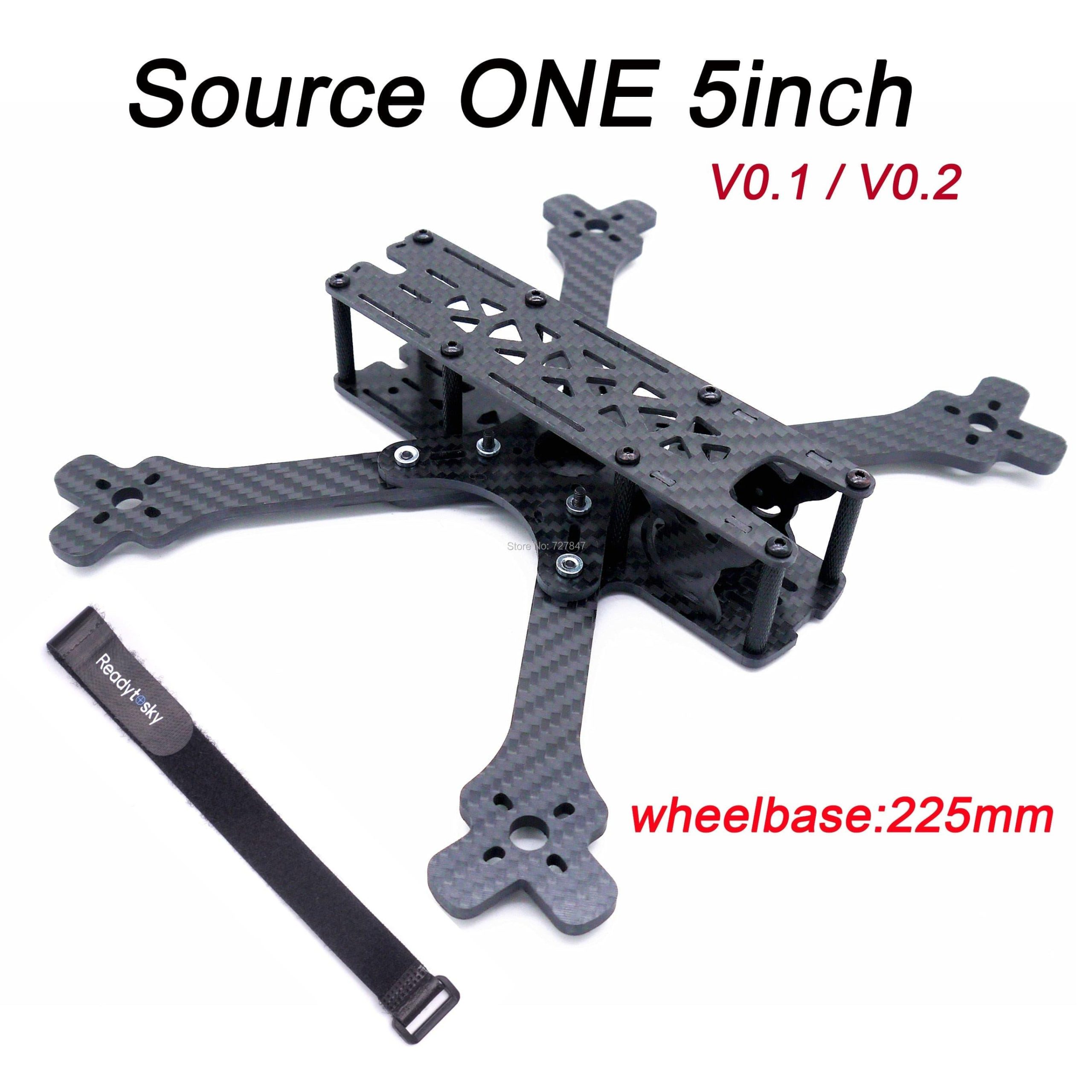 Source ONE V0.1 / V0.2 5inch FPV Frame Kit - 225mm with 4mm Arm carbon Fiber frame Quadcopter for Rooster 230 Johnny 220 FPV Racing Drone 2 Source ONE V0.1 / V0.2 5inch FPV Frame Kit - 225mm with 4mm Arm carbon Fiber frame Quadcopter for Rooster 230 Johnny 220 FPV Racing Drone - Bild 2
