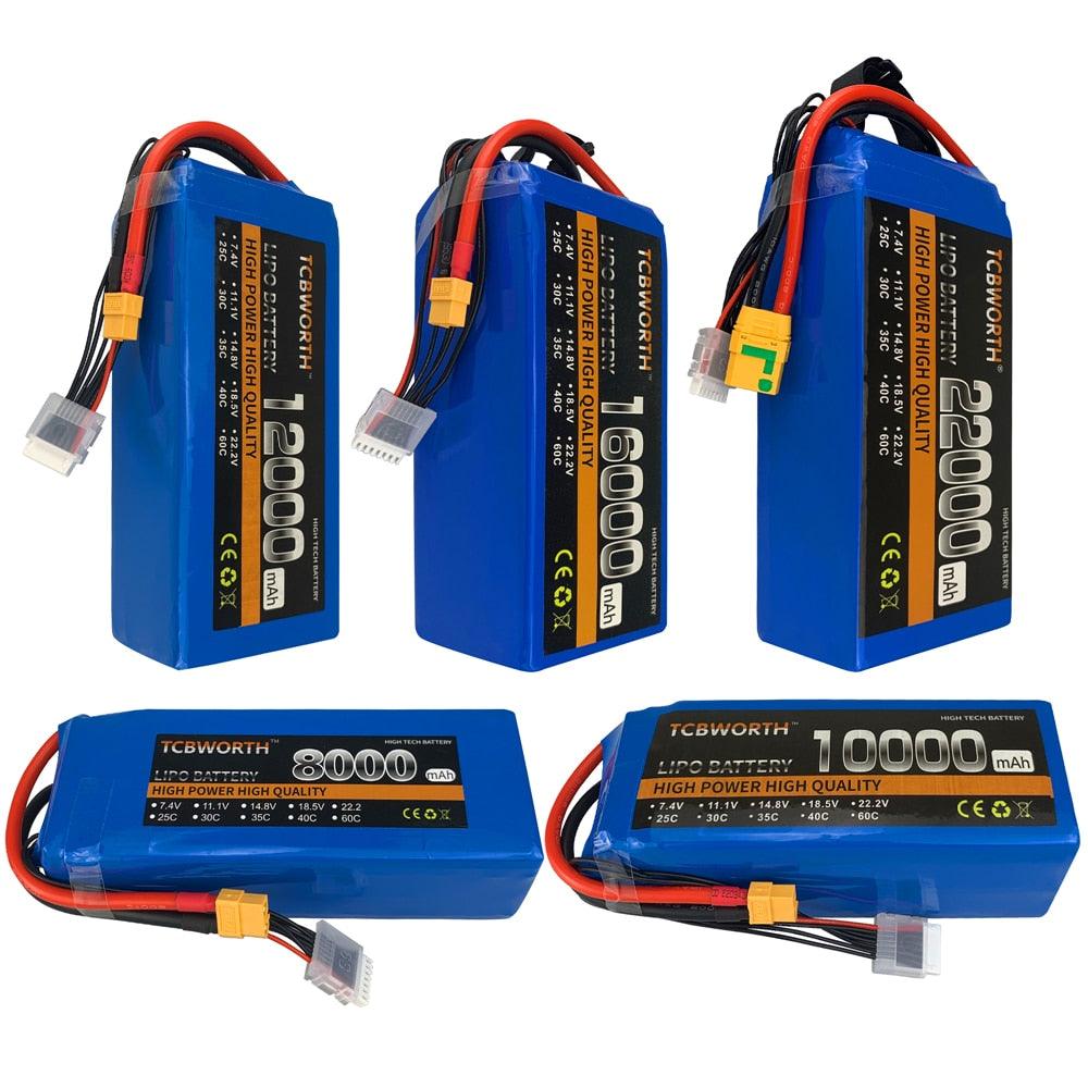 RC LiPo Battery 6S 22.2V 22000mAh 25C For RC Car Airplane Tank Drone Toy Models 6s RC Batteries 16 RC LiPo Battery 6S 22.2V 22000mAh 25C For RC Car Airplane Tank Drone Toy Models 6s RC Batteries - Image 16