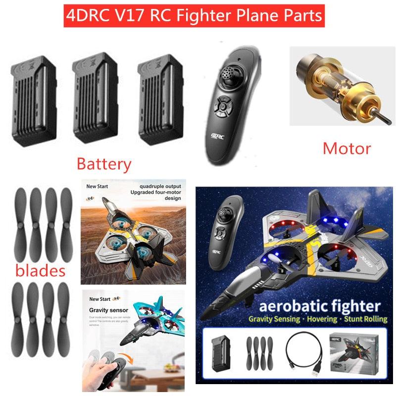 4DRC V17 Airplane Spare Parts Battery/ Blades/Motor 4DRC V17 RC Plane Battery V17 Motor Controller V17 Fighter Toys 1 4DRC V17 Airplane Spare Parts Battery/ Blades/Motor 4DRC V17 RC Plane Battery V17 Motor Controller V17 Fighter Toys