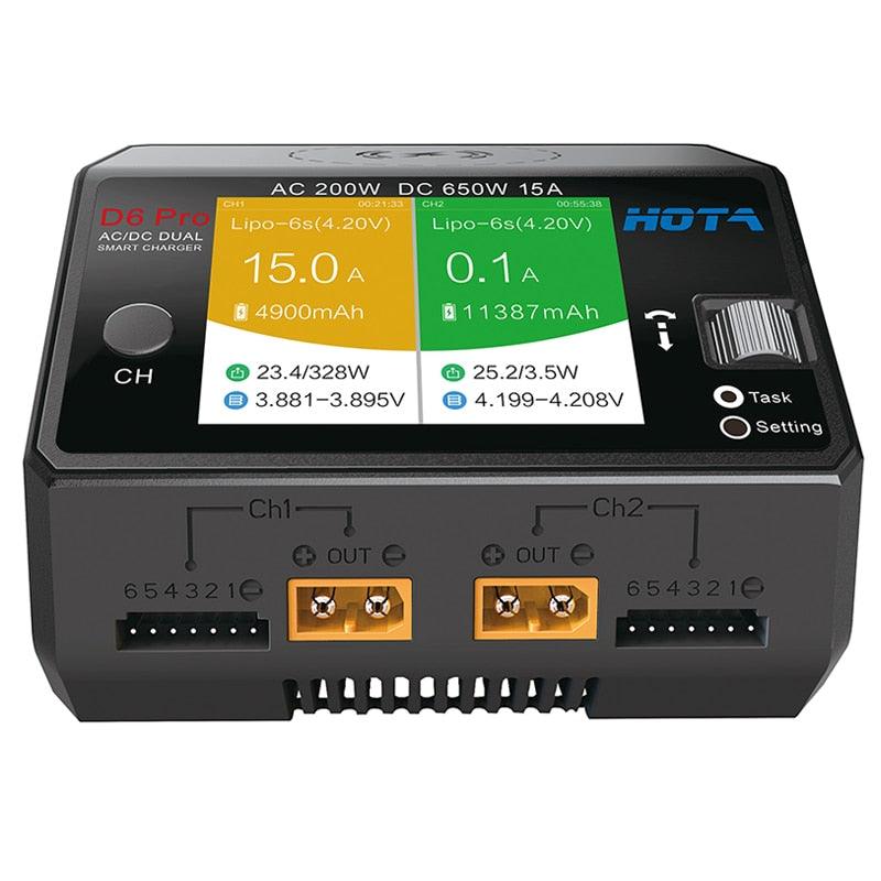 HOTA D6 Duo Pro Battery Charger iPhone Samsung w/Wireless Cellphone Charging, Support AC 200W/DC 650W Input for Lipo LiIon NiMH 10 HOTA D6 Duo Pro Battery Charger iPhone Samsung w/Wireless Cellphone Charging, Support AC 200W/DC 650W Input for Lipo LiIon NiMH - صورة HOTA D6 Duo Pro Battery Charger iPhone Samsung w/Wireless Cellphone Charging, Support AC 200W/DC 650W Input for Lipo LiIon NiMH - صورة 10