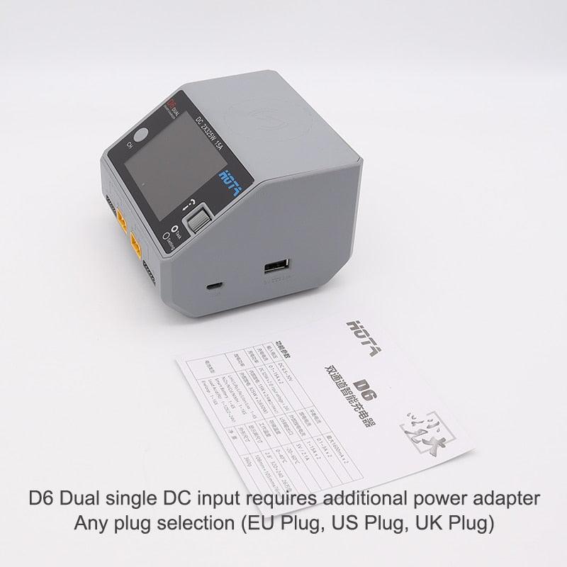 HOTA D6 Duo Pro Battery Charger iPhone Samsung w/Wireless Cellphone Charging, Support AC 200W/DC 650W Input for Lipo LiIon NiMH 5 HOTA D6 Duo Pro Battery Charger iPhone Samsung w/Wireless Cellphone Charging, Support AC 200W/DC 650W Input for Lipo LiIon NiMH - صورة HOTA D6 Duo Pro Battery Charger iPhone Samsung w/Wireless Cellphone Charging, Support AC 200W/DC 650W Input for Lipo LiIon NiMH - صورة 5