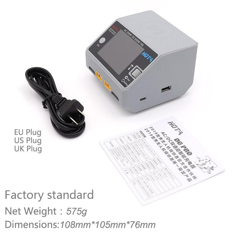 HOTA D6 Duo Pro Battery Charger iPhone Samsung w/Wireless Cellphone Charging, Support AC 200W/DC 650W Input for Lipo LiIon NiMH 3 HOTA D6 Duo Pro Battery Charger iPhone Samsung w/Wireless Cellphone Charging, Support AC 200W/DC 650W Input for Lipo LiIon NiMH - صورة HOTA D6 Duo Pro Battery Charger iPhone Samsung w/Wireless Cellphone Charging, Support AC 200W/DC 650W Input for Lipo LiIon NiMH - صورة 3