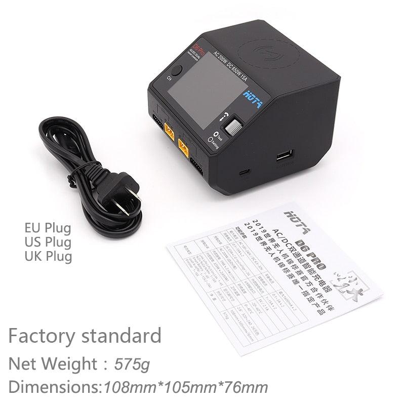 HOTA D6 Duo Pro Battery Charger iPhone Samsung w/Wireless Cellphone Charging, Support AC 200W/DC 650W Input for Lipo LiIon NiMH 2 HOTA D6 Duo Pro Battery Charger iPhone Samsung w/Wireless Cellphone Charging, Support AC 200W/DC 650W Input for Lipo LiIon NiMH - صورة HOTA D6 Duo Pro Battery Charger iPhone Samsung w/Wireless Cellphone Charging, Support AC 200W/DC 650W Input for Lipo LiIon NiMH - صورة 2