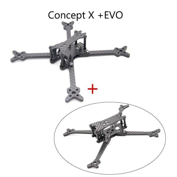 5inch FPV Drone Frame IKit - Concept X 210 Wheelbase 210mm 5mm Arm Carbon Fiber for FPV Racing Drone Quadcopter 3 5inch FPV Drone Frame IKit - Concept X 210 Wheelbase 210mm 5mm Arm Carbon Fiber for FPV Racing Drone Quadcopter - صورة 5inch FPV Drone Frame IKit - Concept X 210 Wheelbase 210mm 5mm Arm Carbon Fiber for FPV Racing Drone Quadcopter - صورة 3