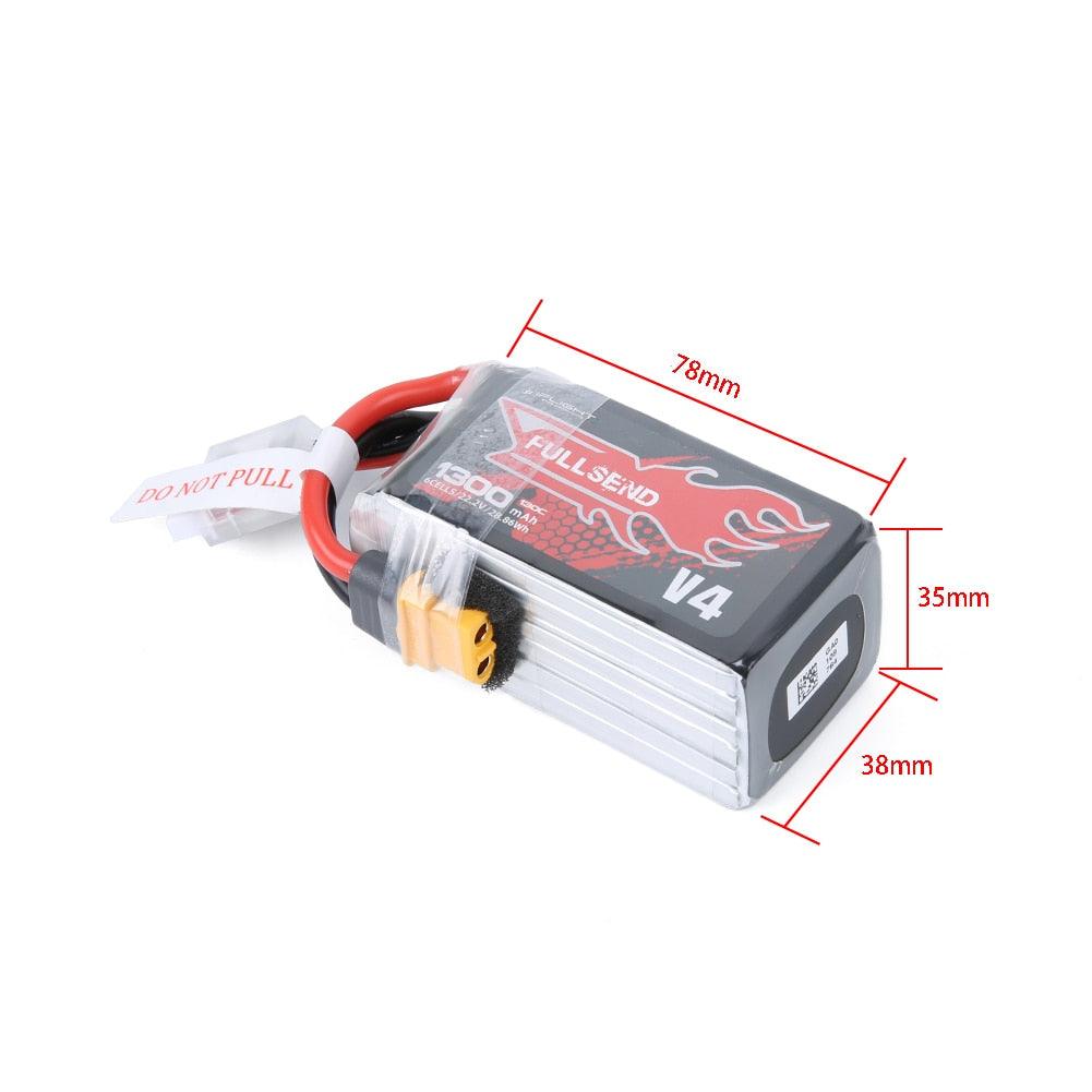 iFlight Fullsend 6S1P 1400mAh 150C 22.2V Lipo Battery with XT60H Connector for FPV 4 iFlight Fullsend 6S1P 1400mAh 150C 22.2V Lipo Battery with XT60H Connector for FPV - Image 4