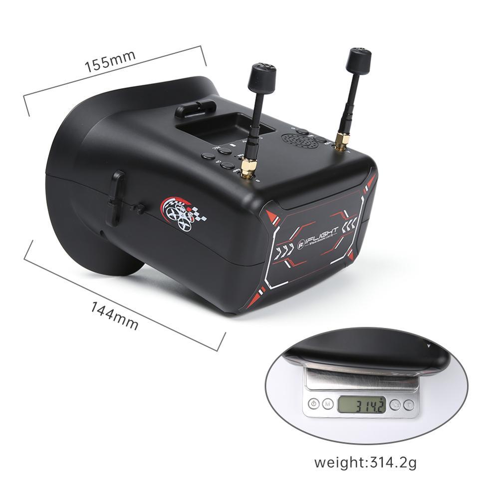 iFlight 4.3inch FPV Goggles 40CH 5.8GHz with DVR Function Built-in 3.7V/2000mAh battery for FPV part 4 iFlight 4.3inch FPV Goggles 40CH 5.8GHz with DVR Function Built-in 3.7V/2000mAh battery for FPV part — изображение 4