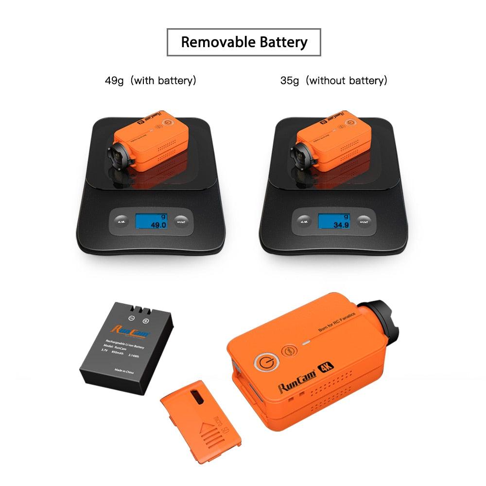 RunCam2 Camera - 4K HD FPV Sports Action Long Range Drone Camera Wing Video Recorder for Quadcopter Accessories 5 RunCam2 Camera - 4K HD FPV Sports Action Long Range Drone Camera Wing Video Recorder for Quadcopter Accessories — изображение 5