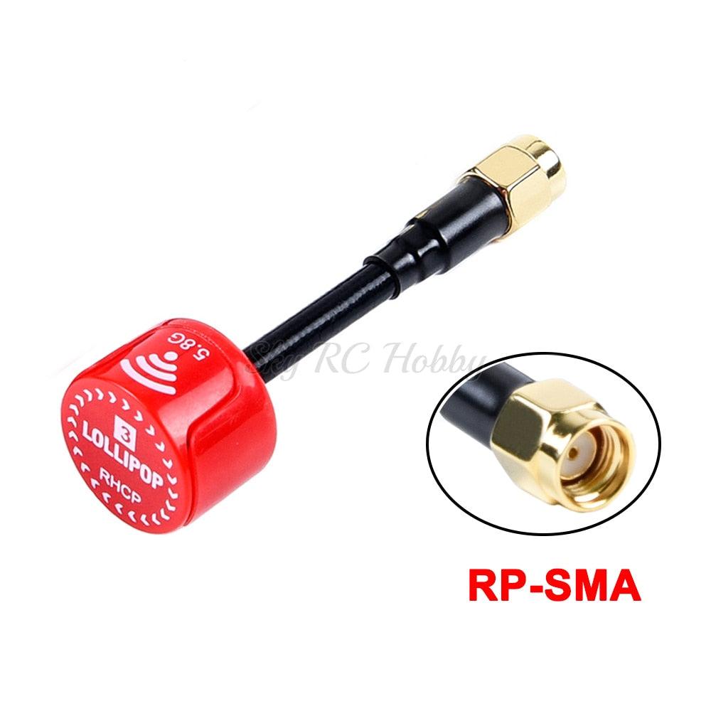 Lollipop 3 V3 / BlackSheep / Stubby 5.8GHz FPV Antenna SMA / RP-SMA / MMCX / UFL Plug RHCP for RC Transmitter FPV Racing Drone - صورة Lollipop 3 V3 / BlackSheep / Stubby 5.8GHz FPV Antenna SMA / RP-SMA / MMCX / UFL Plug RHCP for RC Transmitter FPV Racing Drone - صورة 21