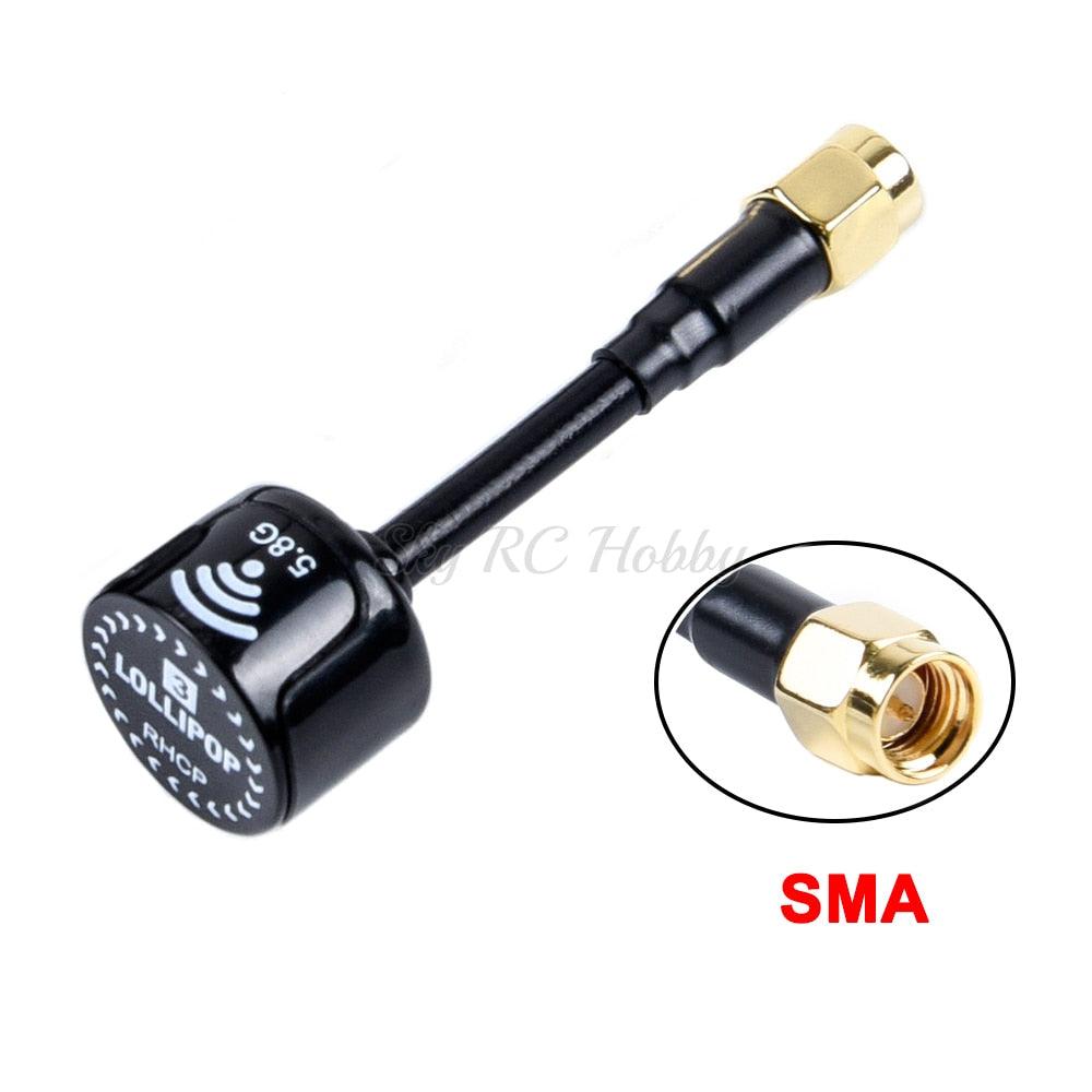 Lollipop 3 V3 / BlackSheep / Stubby 5.8GHz FPV Antenna SMA / RP-SMA / MMCX / UFL Plug RHCP for RC Transmitter FPV Racing Drone - صورة Lollipop 3 V3 / BlackSheep / Stubby 5.8GHz FPV Antenna SMA / RP-SMA / MMCX / UFL Plug RHCP for RC Transmitter FPV Racing Drone - صورة 11
