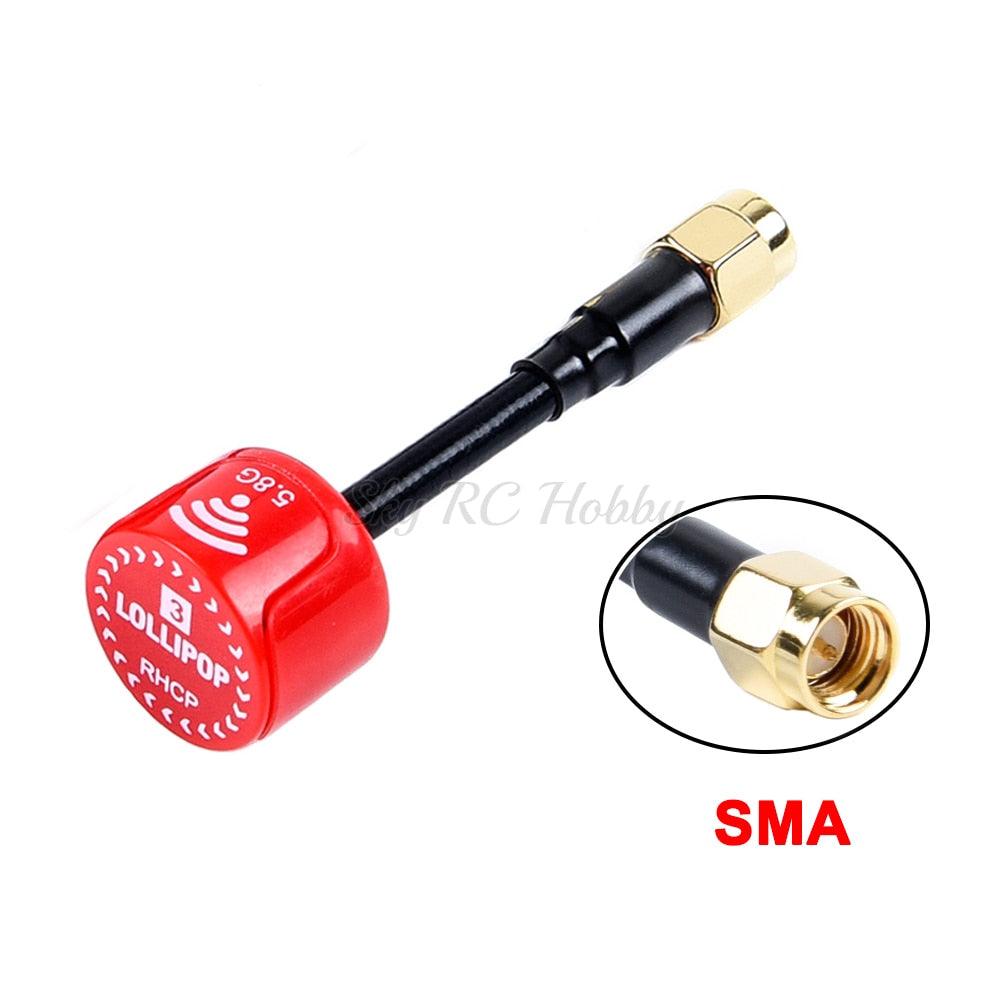 Lollipop 3 V3 / BlackSheep / Stubby 5.8GHz FPV Antenna SMA / RP-SMA / MMCX / UFL Plug RHCP for RC Transmitter FPV Racing Drone - صورة Lollipop 3 V3 / BlackSheep / Stubby 5.8GHz FPV Antenna SMA / RP-SMA / MMCX / UFL Plug RHCP for RC Transmitter FPV Racing Drone - صورة 5