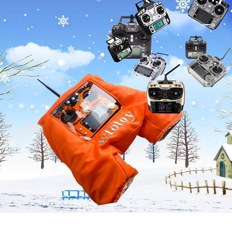 FPV RC AT10II AT9S Remote Control Warm Gloves Outfield Warm Cover Transmitter Shield Hand Protector Winter Outdoor Drone FPV — изображение 5