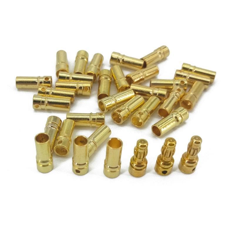 20 / 40pcs 3.5mm Gold Bullet Banana Connector Plug For RC ESC Battery Motor RC Drone Airplane Cat Boat (10/20 pair) 3 20 / 40pcs 3.5mm Gold Bullet Banana Connector Plug For RC ESC Battery Motor RC Drone Airplane Cat Boat (10/20 pair) - Image 3