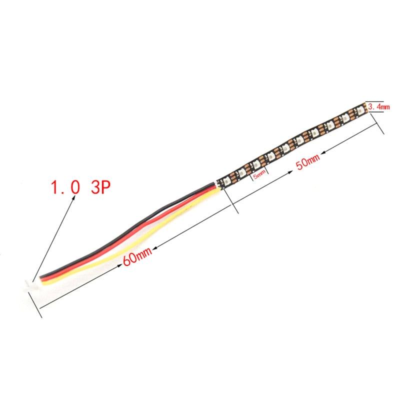 WS2812 Chip 3.5mm Width 5V Flexible Strip Board Built-in 10 / 20pcs 2020 RGB LED IC 50 / 100mm Length For RC FPV Racing Drones 8 WS2812 Chip 3.5mm Width 5V Flexible Strip Board Built-in 10 / 20pcs 2020 RGB LED IC 50 / 100mm Length For RC FPV Racing Drones - صورة WS2812 Chip 3.5mm Width 5V Flexible Strip Board Built-in 10 / 20pcs 2020 RGB LED IC 50 / 100mm Length For RC FPV Racing Drones - صورة 8