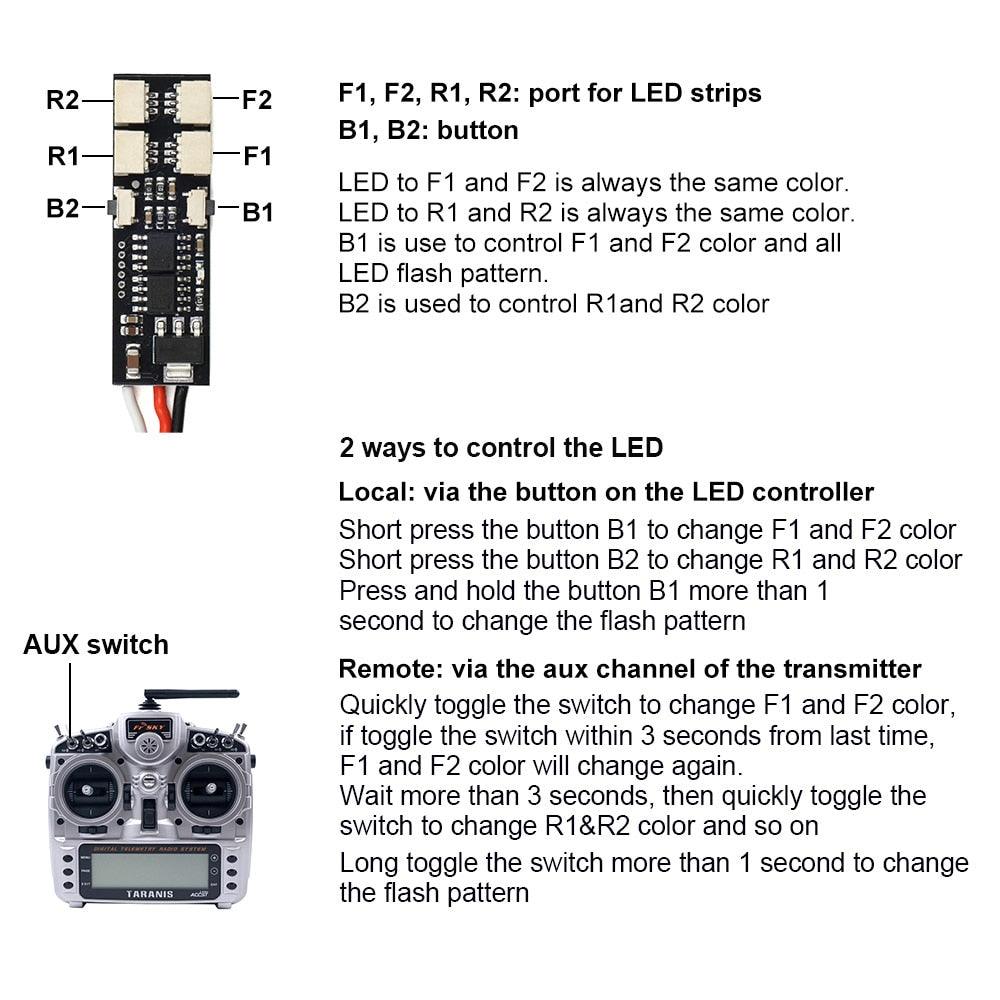 Super Bright RGB LED Lights for FPV Drone Quadcopter Hexacopter Octacopter WS2812B 6 Super Bright RGB LED Lights for FPV Drone Quadcopter Hexacopter Octacopter WS2812B — изображение 6