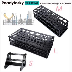 63 Hole Screwdriver Storage Rack Holder - Screwdriver Organizers for Hex Cross Screw Driver RC Tools Kit Organizers  Without Tools