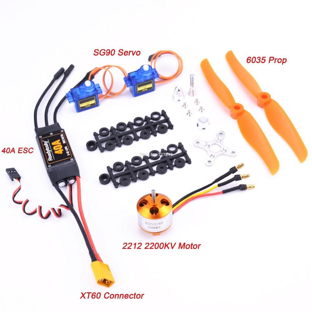 A2212 2212 1400KV / 2200KV Brushless Motor 40A ESC 6035 / 8060 Propeller SG90 9G Micro Servo for RC Fixed Wing Plane Helicopter 7 A2212 2212 1400KV / 2200KV Brushless Motor 40A ESC 6035 / 8060 Propeller SG90 9G Micro Servo for RC Fixed Wing Plane Helicopter — изображение 7