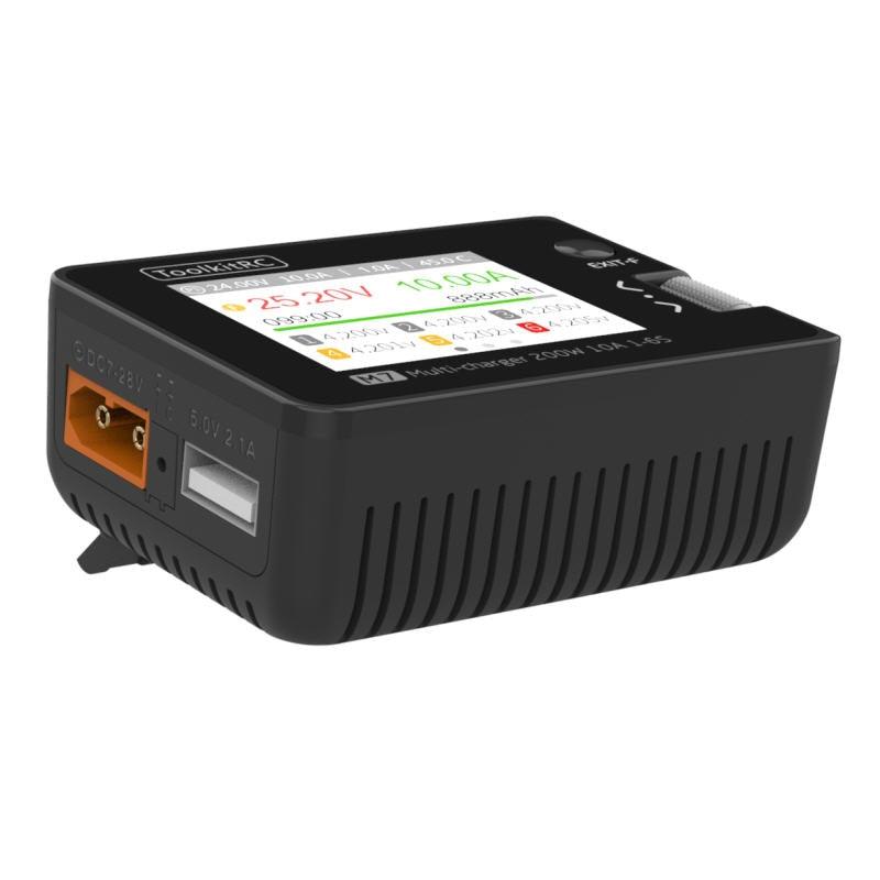 ToolkitRC M7 Charger - 200W 10A DC Balance Charger Discharger for 1-6S Lipo Battery With Voltage Servo Checker ESC Receiver Signal Tester 3 ToolkitRC M7 Charger - 200W 10A DC Balance Charger Discharger for 1-6S Lipo Battery With Voltage Servo Checker ESC Receiver Signal Tester — изображение 3
