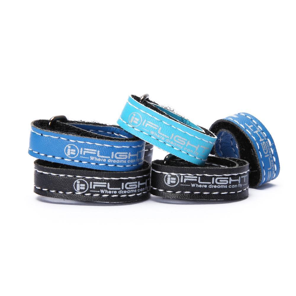 10pcs iFlight Battery Straps - 10mm width 10x130mm/10x150mm Microfiber PU Leather Battery Straps/Non-slilp Strap Belt Iron buckle for FPV Battery
