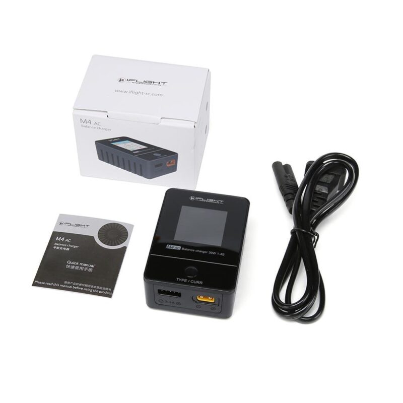 iFlight Battery Balance Charger - M4 AC 30W 1-4S 2.5A AC Smart Battery Balance Charger XT30 Output for FPV Battery 3 iFlight Battery Balance Charger - M4 AC 30W 1-4S 2.5A AC Smart Battery Balance Charger XT30 Output for FPV Battery - صورة iFlight Battery Balance Charger - M4 AC 30W 1-4S 2.5A AC Smart Battery Balance Charger XT30 Output for FPV Battery - صورة 3