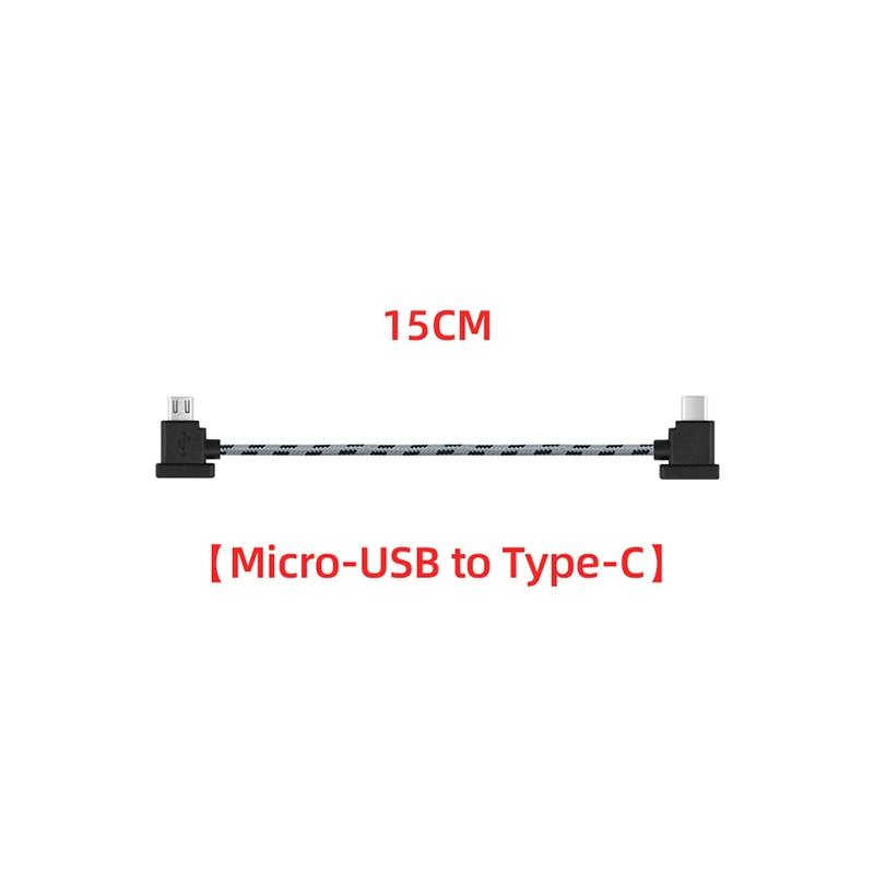 OTG Data Cable for DJI Mavic 2/Mini/SE/Pro/Air/Spark Drone Remote Control to Phone Tablet Micro USB Type-C IOS Connector Line 14 OTG Data Cable for DJI Mavic 2/Mini/SE/Pro/Air/Spark Drone Remote Control to Phone Tablet Micro USB Type-C IOS Connector Line - Image 14