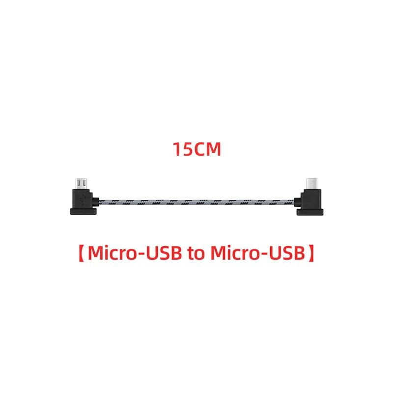 OTG Data Cable for DJI Mavic 2/Mini/SE/Pro/Air/Spark Drone Remote Control to Phone Tablet Micro USB Type-C IOS Connector Line 9 OTG Data Cable for DJI Mavic 2/Mini/SE/Pro/Air/Spark Drone Remote Control to Phone Tablet Micro USB Type-C IOS Connector Line - Image 9