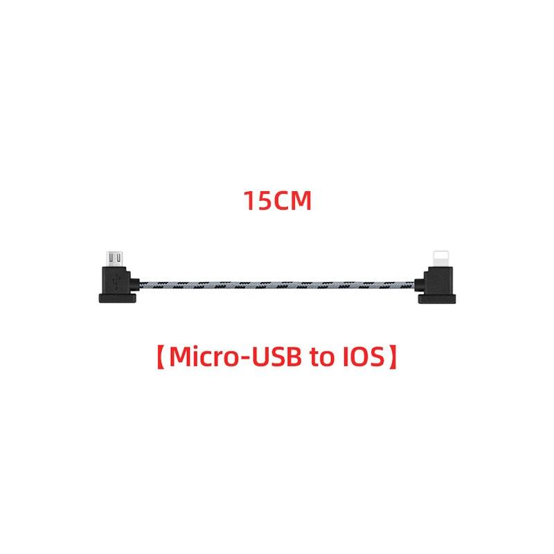 OTG Data Cable for DJI Mavic 2/Mini/SE/Pro/Air/Spark Drone Remote Control to Phone Tablet Micro USB Type-C IOS Connector Line 3 OTG Data Cable for DJI Mavic 2/Mini/SE/Pro/Air/Spark Drone Remote Control to Phone Tablet Micro USB Type-C IOS Connector Line - Image 3
