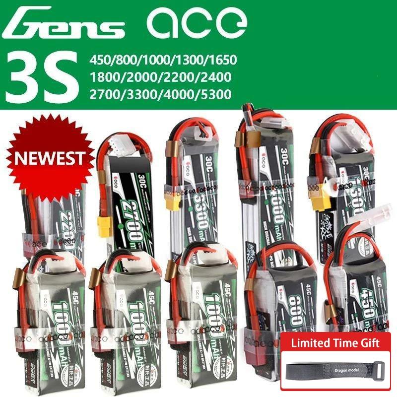 Gens ACE Lipo 3S Lithium Battery 11.1V 800 1000 1300 1800 2200 3300 4000 5300MAH 15C 20C 25C Four Axis Car Drone Batteries 3 Gens ACE Lipo 3S Lithium Battery 11.1V 800 1000 1300 1800 2200 3300 4000 5300MAH 15C 20C 25C Four Axis Car Drone Batteries - Image 3