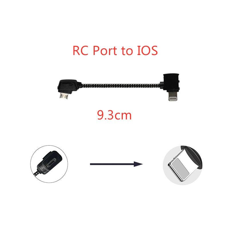 Data Cable for DJI Mavic Pro/Mini/SE/Air/2 Pro Zoom/Spark Drone Remote Controller Tablet Phone Type-C Micro-USB IOS Cable 12 Data Cable for DJI Mavic Pro/Mini/SE/Air/2 Pro Zoom/Spark Drone Remote Controller Tablet Phone Type-C Micro-USB IOS Cable - Image 12