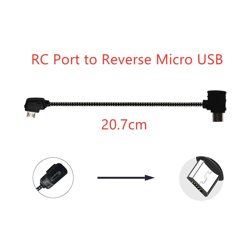 Data Cable for DJI Mavic Pro/Mini/SE/Air/2 Pro Zoom/Spark Drone Remote Controller Tablet Phone Type-C Micro-USB IOS Cable 10 Data Cable for DJI Mavic Pro/Mini/SE/Air/2 Pro Zoom/Spark Drone Remote Controller Tablet Phone Type-C Micro-USB IOS Cable - Image 10
