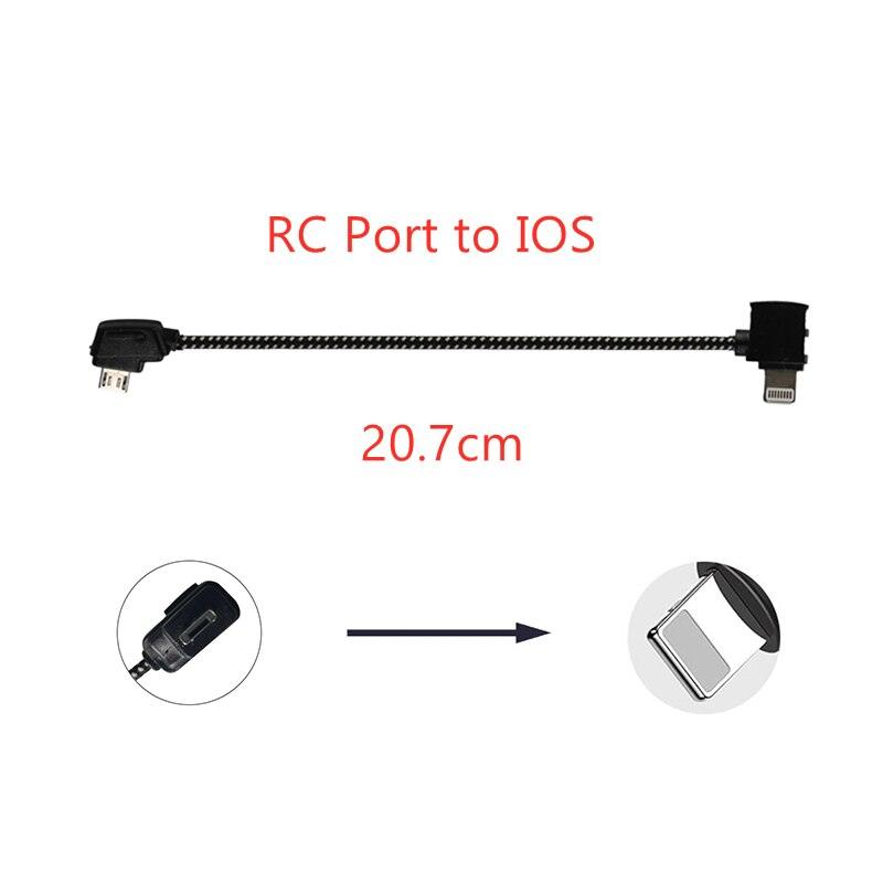 Data Cable for DJI Mavic Pro/Mini/SE/Air/2 Pro Zoom/Spark Drone Remote Controller Tablet Phone Type-C Micro-USB IOS Cable 3 Data Cable for DJI Mavic Pro/Mini/SE/Air/2 Pro Zoom/Spark Drone Remote Controller Tablet Phone Type-C Micro-USB IOS Cable - Image 3