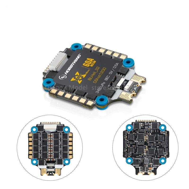 Hobbywing XRotor Micro 60A 4in1 BLHeli-32 DShot1200 3-6S ESC for FPV Racing drone Quadcopter 1 Hobbywing XRotor Micro 60A 4in1 BLHeli-32 DShot1200 3-6S ESC for FPV Racing drone Quadcopter