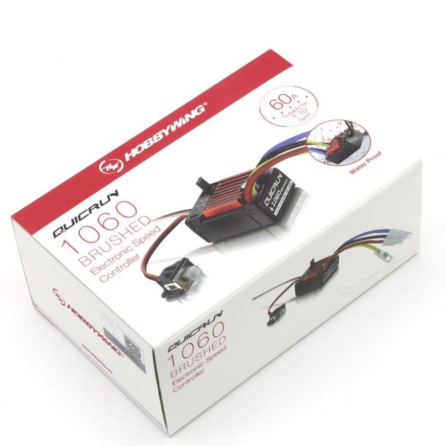 Original HobbyWing QuicRun 1060 60A Brushed Electronic Speed Controller ESC For 1:10 RC Car Waterproof For RC Car 6 Original HobbyWing QuicRun 1060 60A Brushed Electronic Speed Controller ESC For 1:10 RC Car Waterproof For RC Car - صورة Original HobbyWing QuicRun 1060 60A Brushed Electronic Speed Controller ESC For 1:10 RC Car Waterproof For RC Car - صورة 6