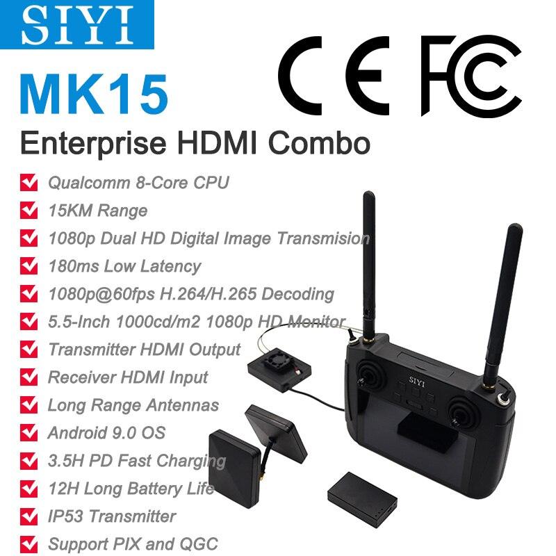 SIYI MK15 Mini HD Handheld Smart Controller Remote Control 15KM 1080P Low-Latency Radio System Transmitter Agriculture FPV 6 SIYI MK15 Mini HD Handheld Smart Controller Remote Control 15KM 1080P Low-Latency Radio System Transmitter Agriculture FPV — изображение 6