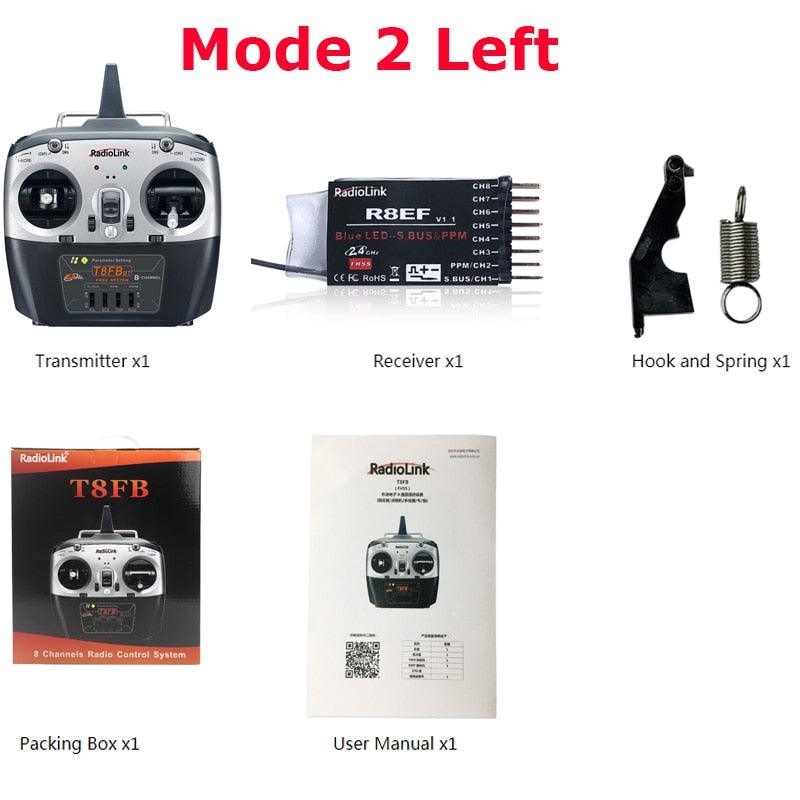 Radiolink T8FB - 2.4ghz 8 Channels RC Radio Transmitter and Receiver R8EF Dual Stick Remote Controller for Airplane Boat Car Robot 3 Radiolink T8FB - 2.4ghz 8 Channels RC Radio Transmitter and Receiver R8EF Dual Stick Remote Controller for Airplane Boat Car Robot — изображение 3