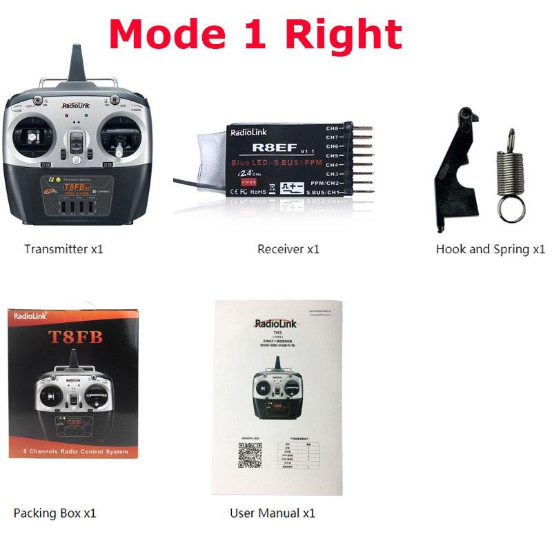 Radiolink T8FB - 2.4ghz 8 Channels RC Radio Transmitter and Receiver R8EF Dual Stick Remote Controller for Airplane Boat Car Robot 2 Radiolink T8FB - 2.4ghz 8 Channels RC Radio Transmitter and Receiver R8EF Dual Stick Remote Controller for Airplane Boat Car Robot — изображение 2
