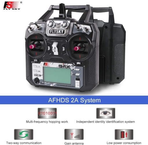 Flysky FS-i6X 10CH Radio Transmitter + Flysky ia10B Receiver 2.4GHz, AFHDS 2A for FPV Racing RC Drone Quadcopter - Image 5