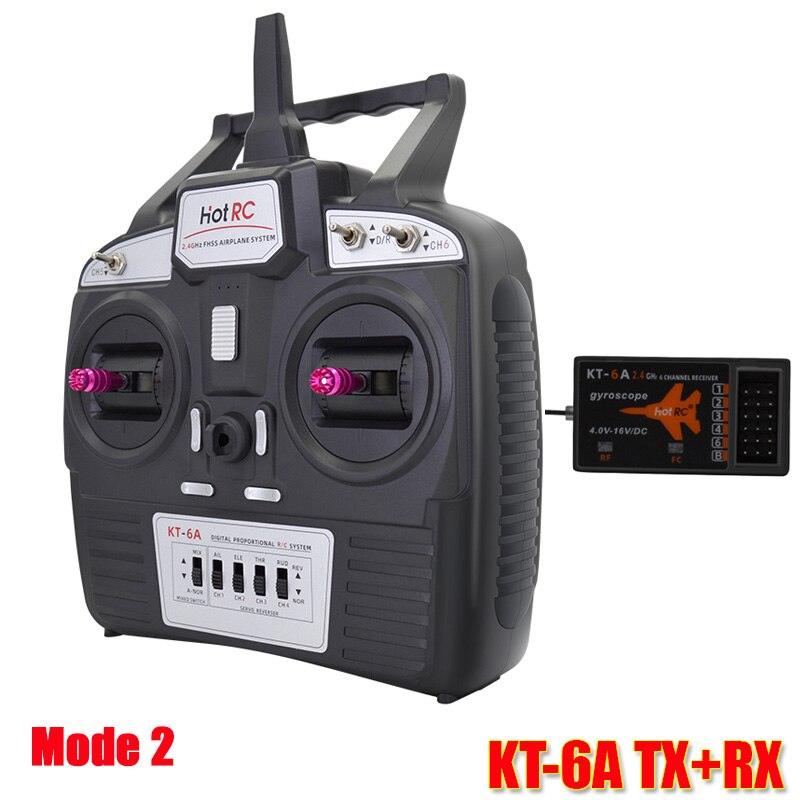 Hotrc KT-6A 2.4G 6CH RC Transmitter FHSS & 6CH Receiver With Box For Rc Airplane DIY KT Board Machine FPV Drone — изображение 10