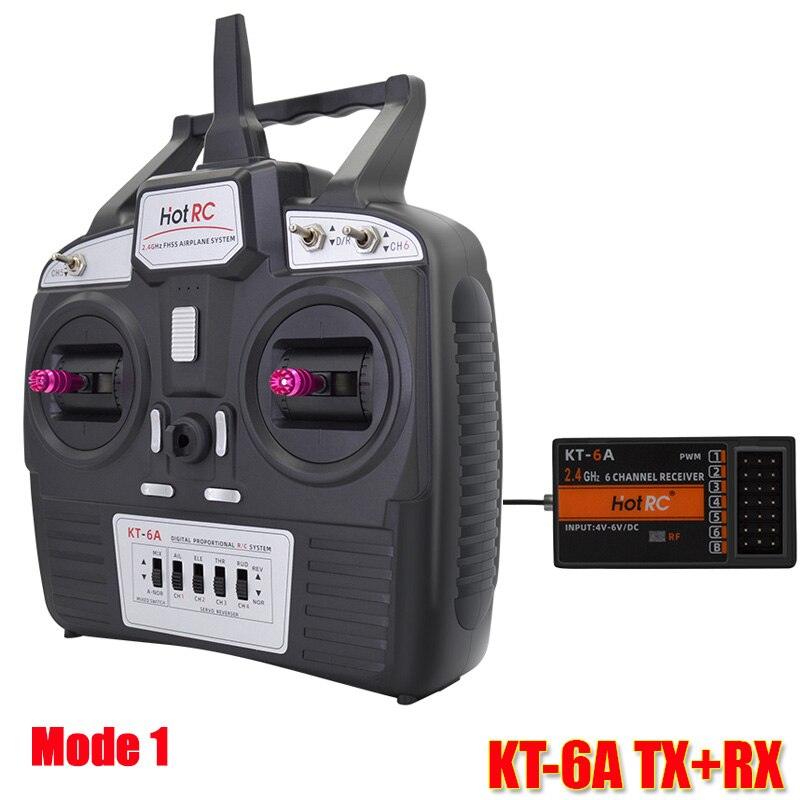 Hotrc KT-6A 2.4G 6CH RC Transmitter FHSS & 6CH Receiver With Box For Rc Airplane DIY KT Board Machine FPV Drone — изображение 7
