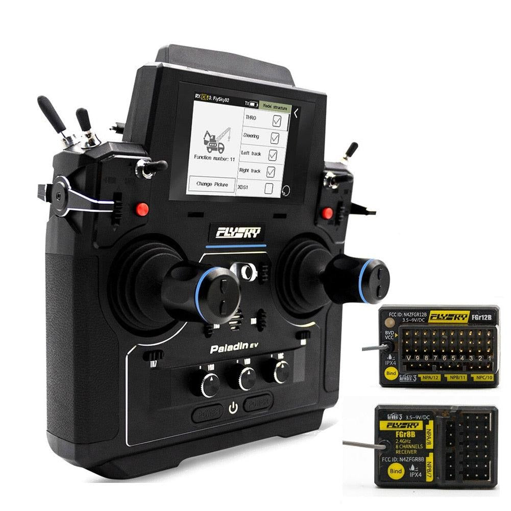 Flysky 2.4G 18CH PL18EV Transmitter Radio System w/ FGR12B FGR8B Receiver 3.5Inch TFT Touch Screen For RC Boat Car Tank Model 1 Flysky 2.4G 18CH PL18EV Transmitter Radio System w/ FGR12B FGR8B Receiver 3.5Inch TFT Touch Screen For RC Boat Car Tank Model